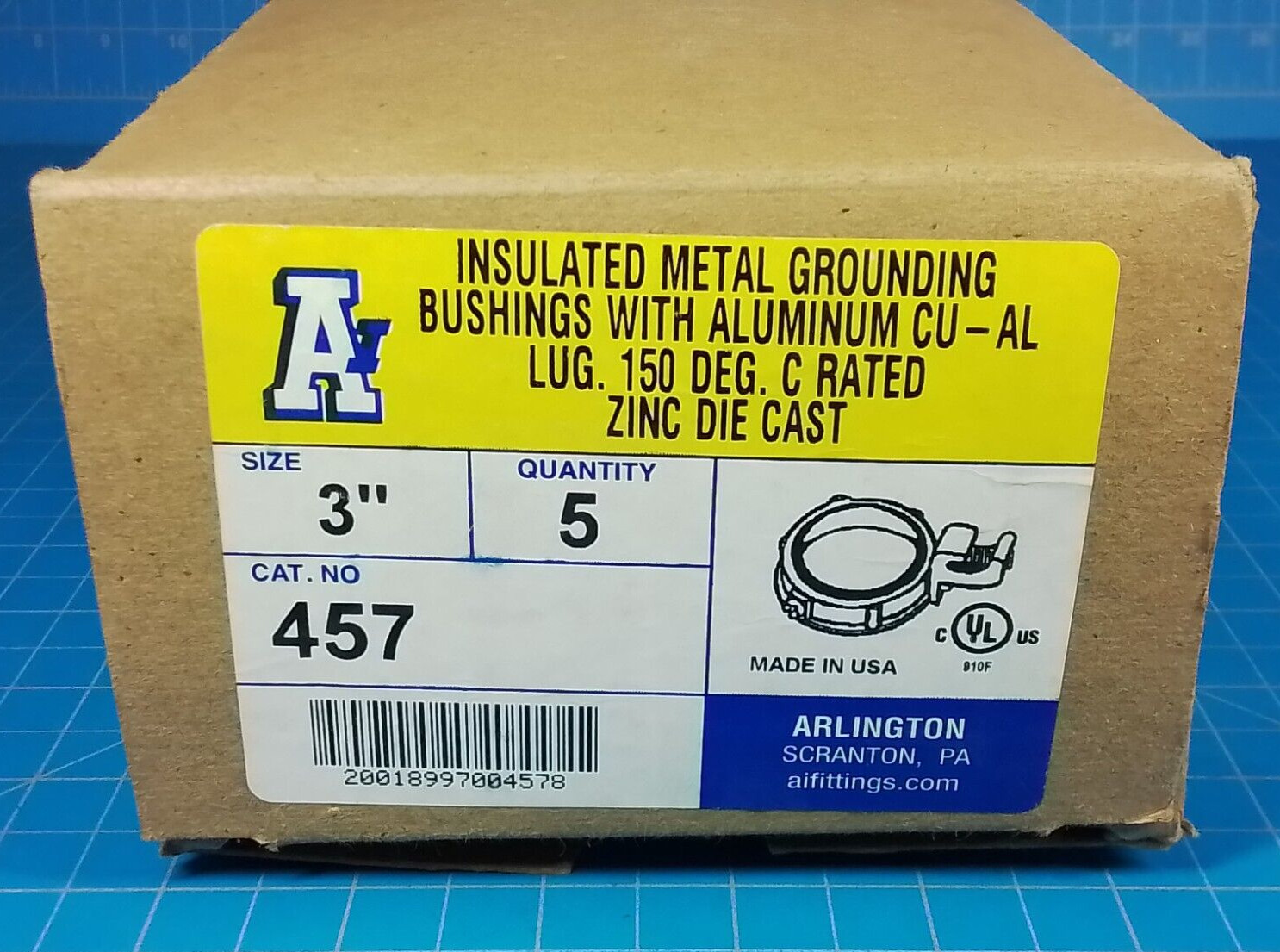 Arlington 3″ Insulated Grounding Bushing 457 (Box of 5)