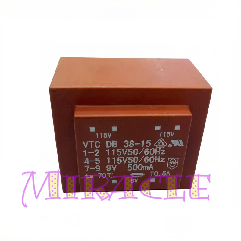 1PC NEW FOR VTC DB38-15 epoxy potting transformer 4.5VA EI38/13.6 4.5W 2*115V/9V