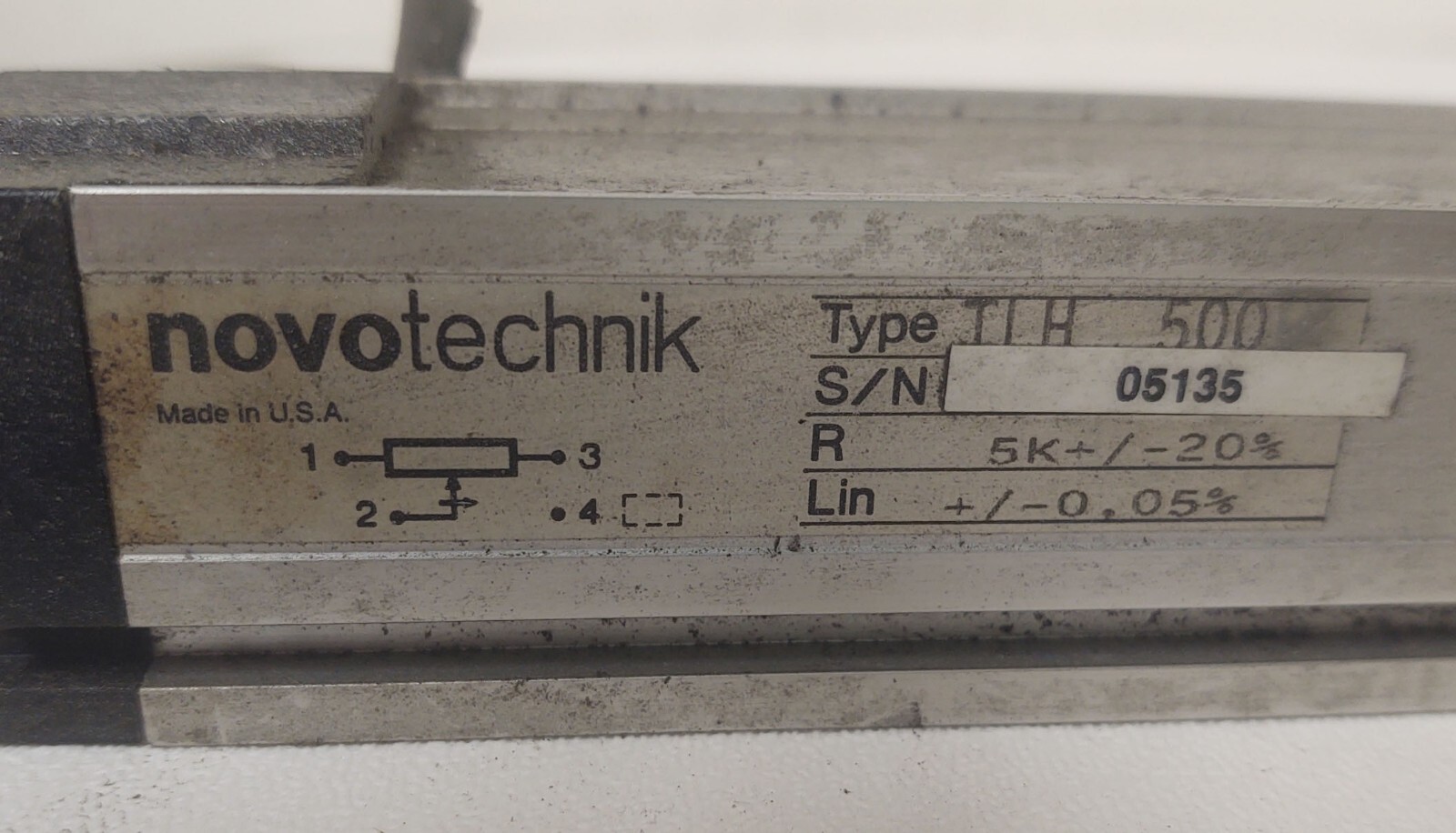 🔥 NOVOTECHNIK Linear Position Transducer TLH500 20″ Travel 5K