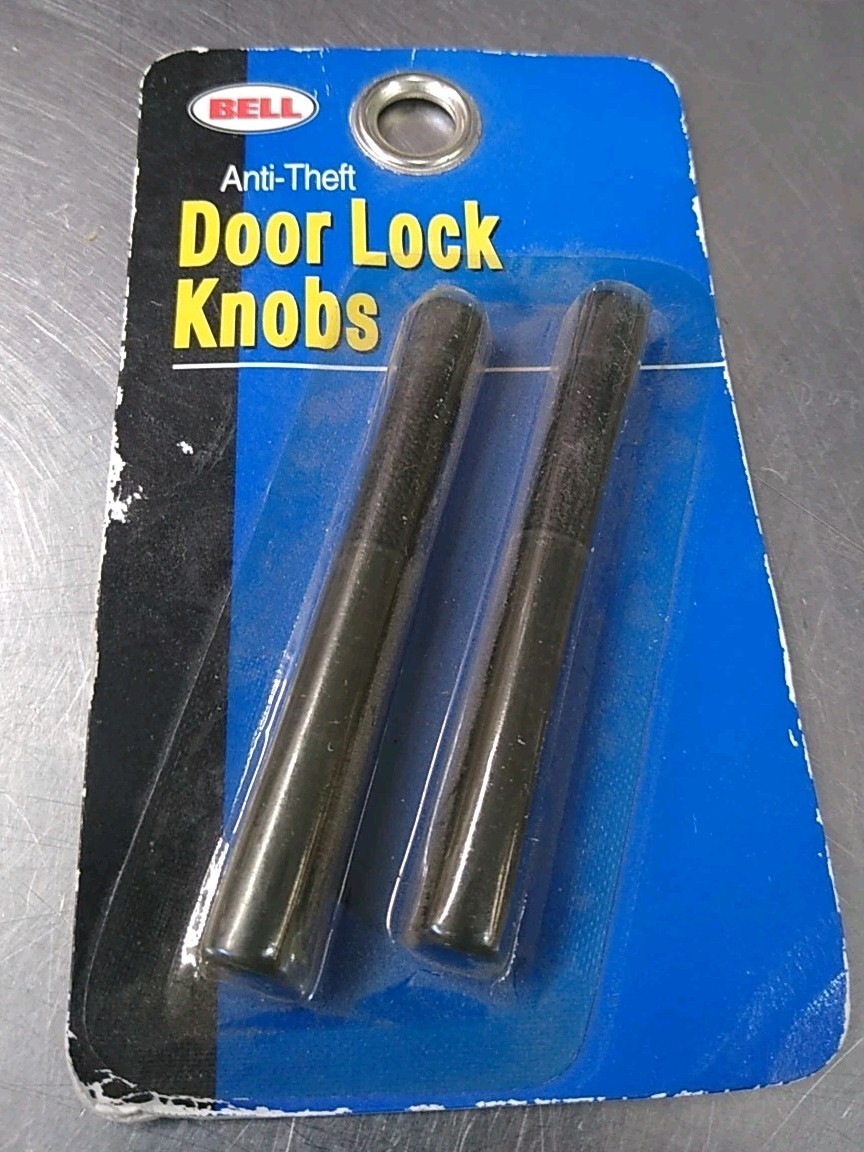 Bell 04501A Anti-Theft Door Lock Knob, Black Vintage N.O.S