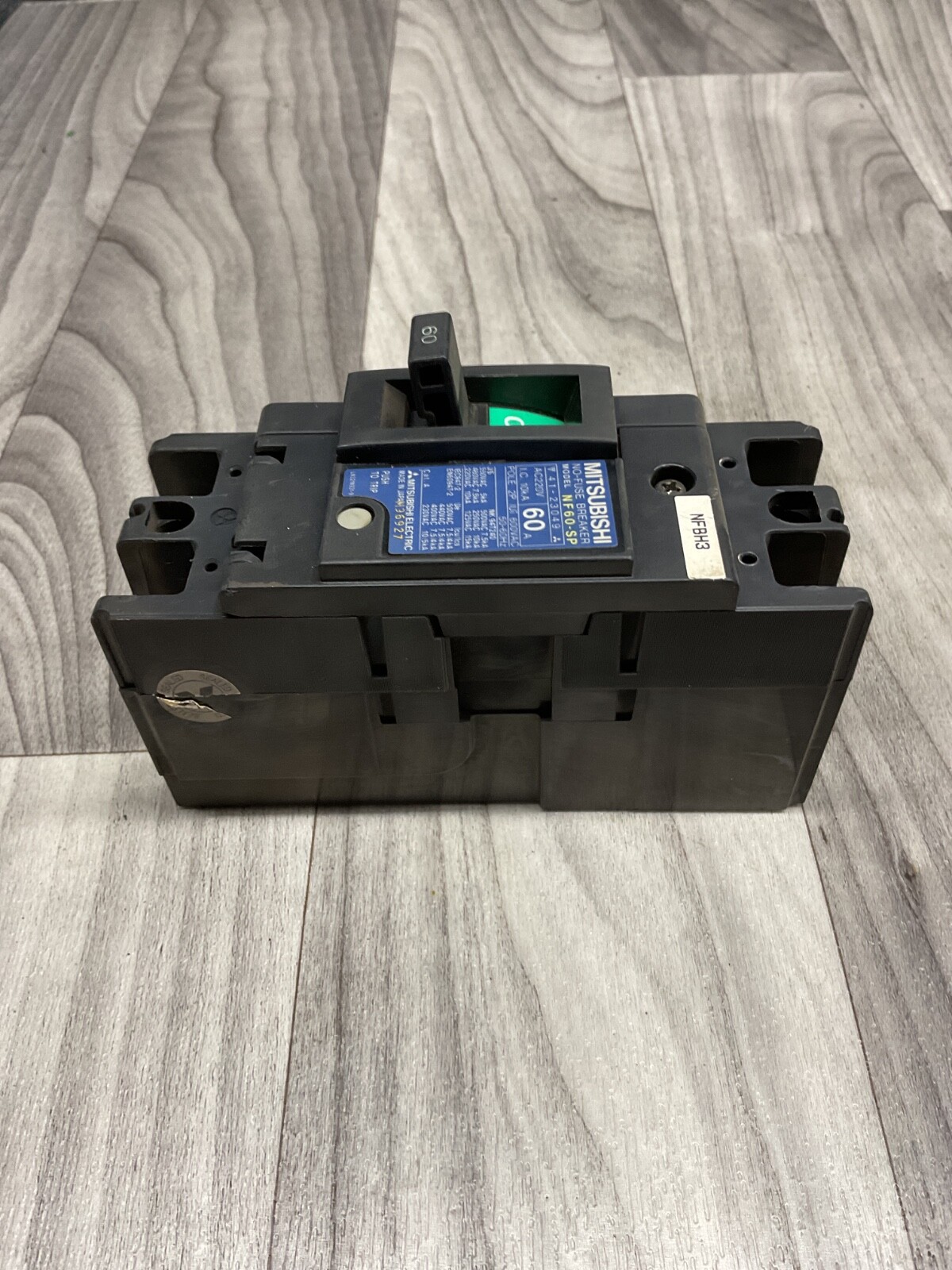 MITSUBISHI NF60-SP NO-FUSE CIRCUIT BREAKER 60A 2P 600V #4008PT189