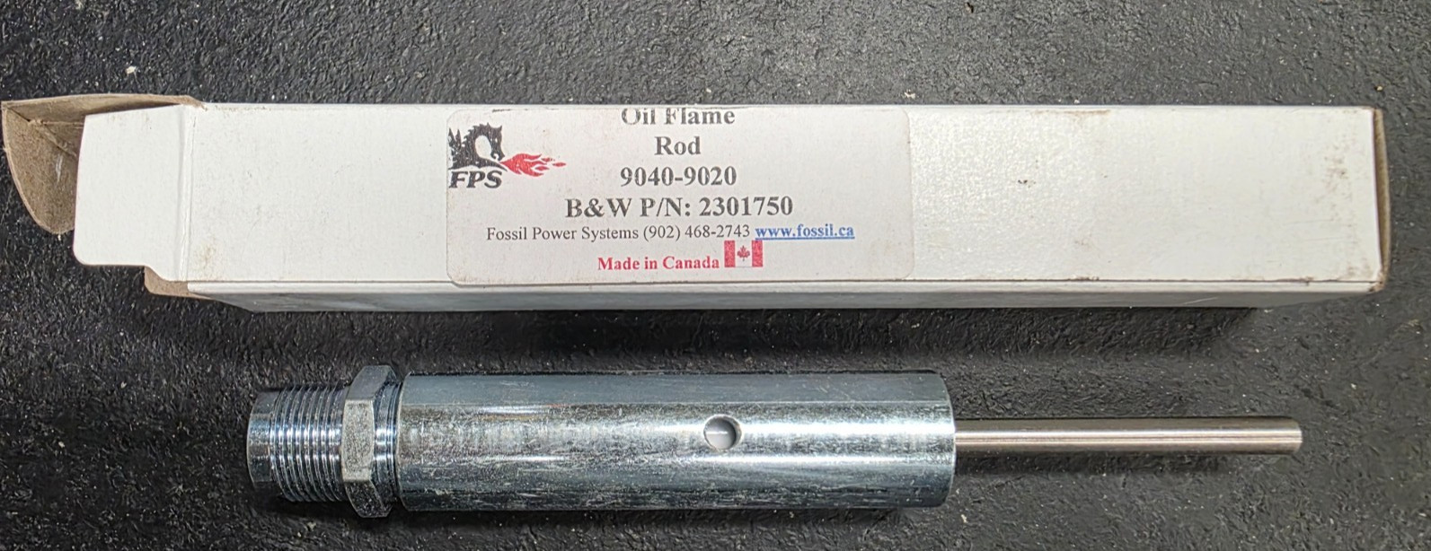 Fossil Power Systems FPS 9040-9020 Oil Flame Rod Sensor B&W 2301750