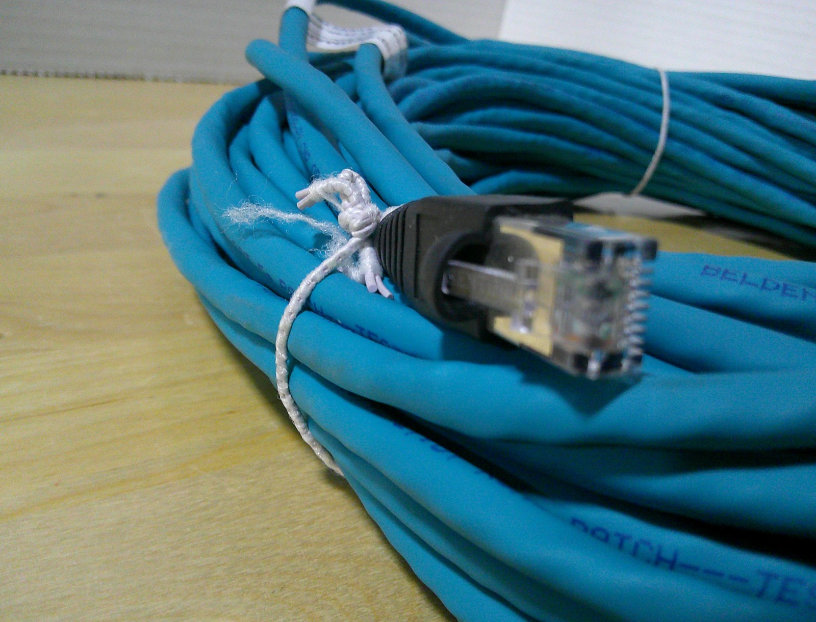 NIB Hirschmann 900002077 M12-RJ45 TPE Teal Industrial Patch Cord M224TPE 30M