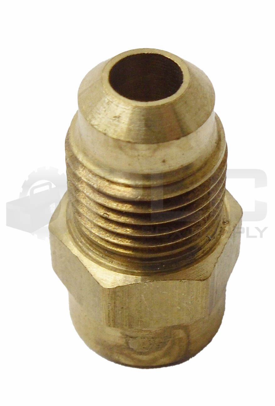 LOT OF 23 NEW PARKER 5/16″ ID X 1/2″ OD MALE FLARE FITTINGS BRASS