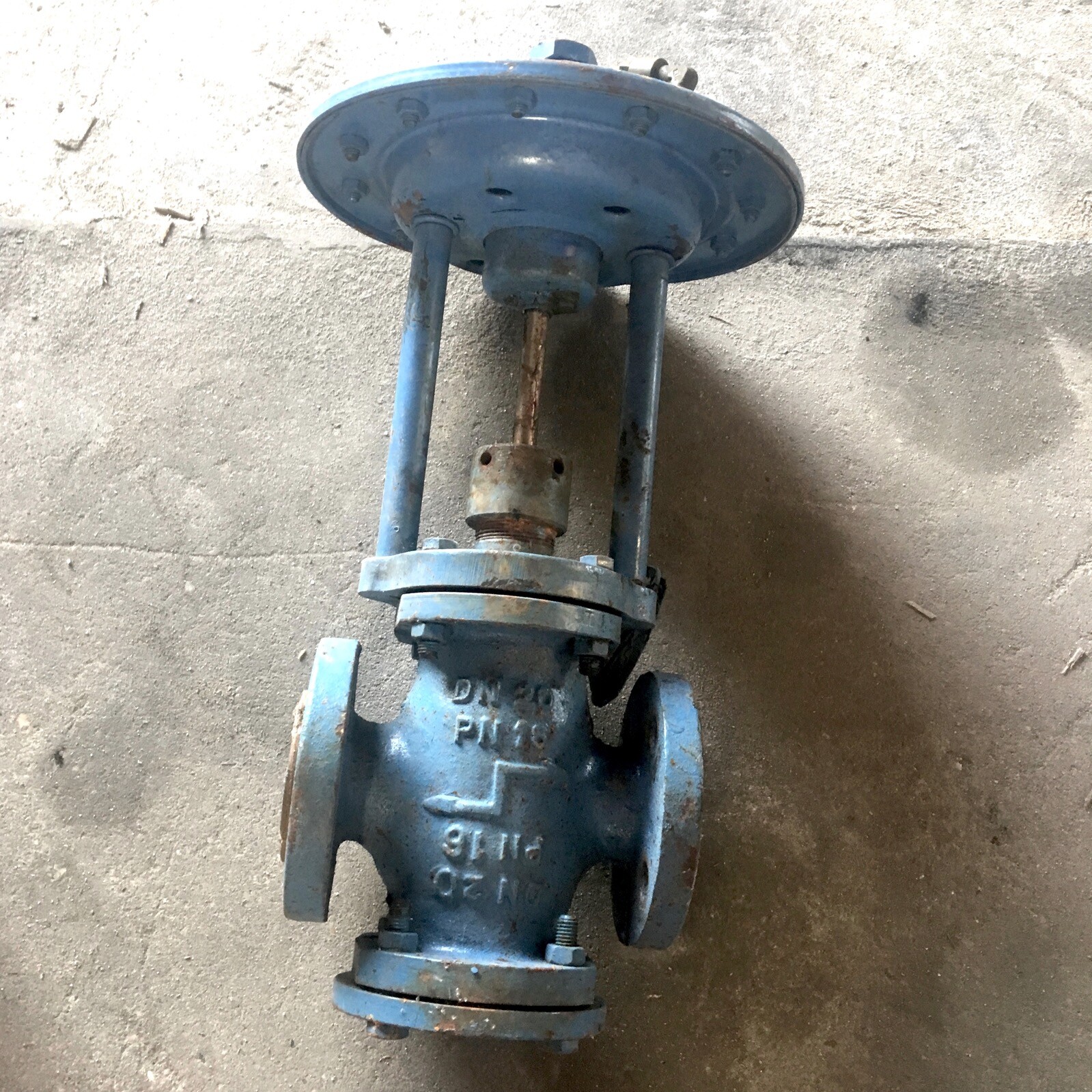 PLEIGER DN20PN16 GG20 ACTUATED FLANGED GLOBE VALVE