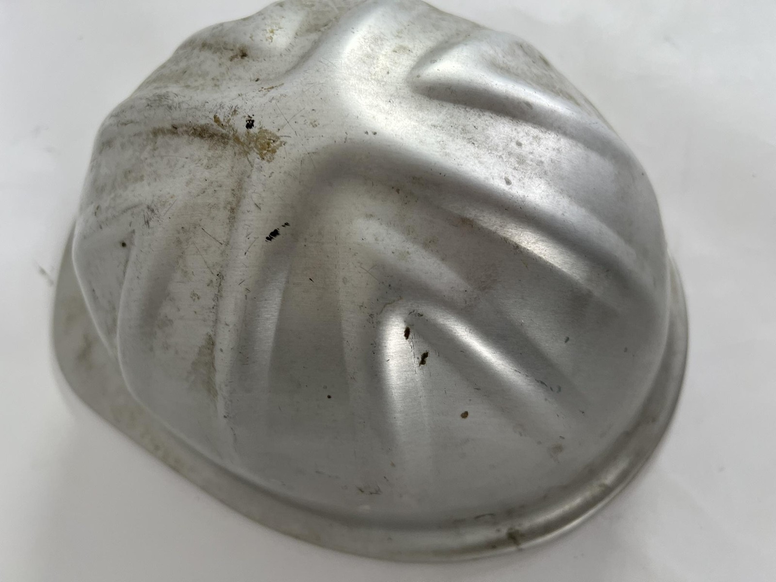Vintage MSA McDonald T Cap-Standard Aluminum Hard Hat Helmet Safety Silver USA