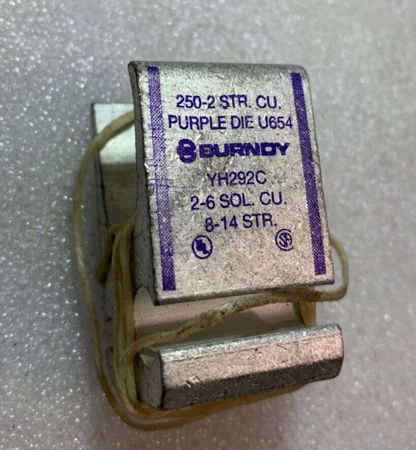 Burndy YH292C Wire Connector, For Copper Only
