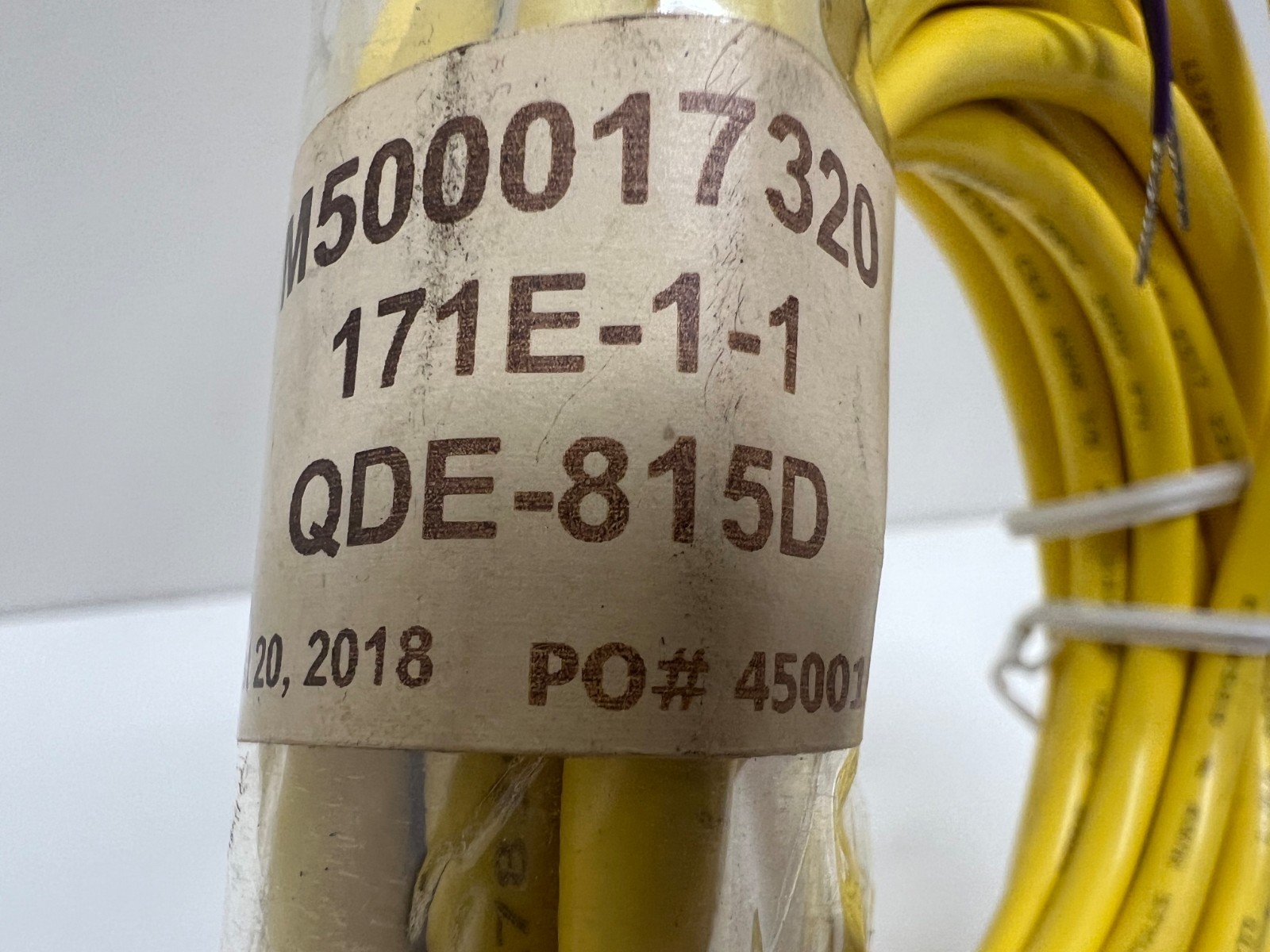 NEW OLD STOCK! BANNER 8-PIN FEMALE SINGLE-ENDED CORDSET QDE-815D