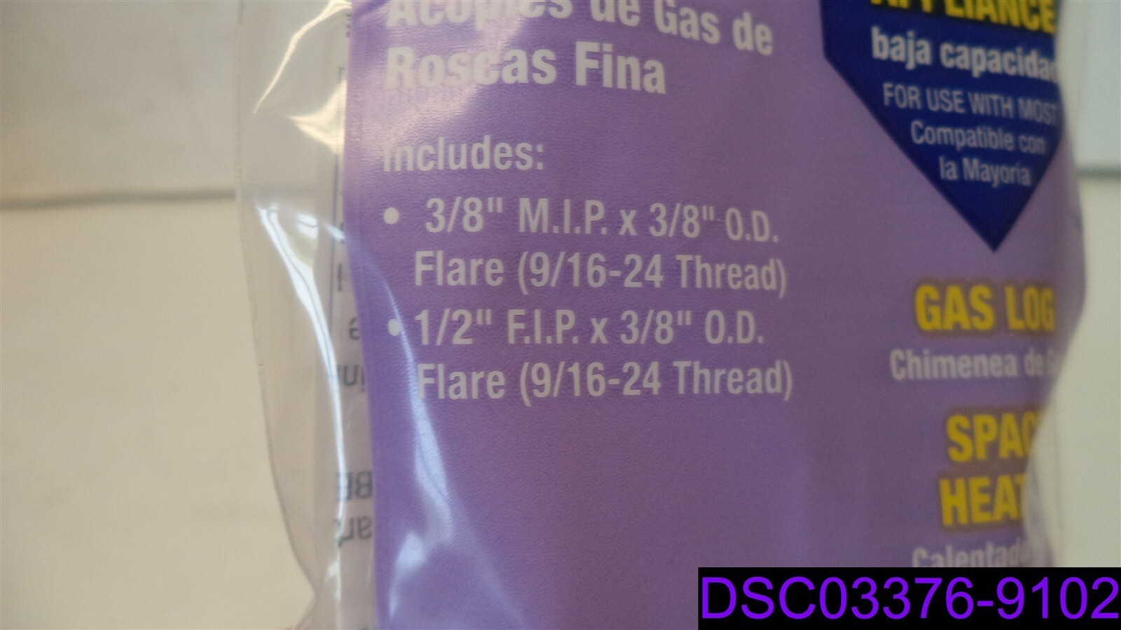 Qty = 5: Brass Craft Fine Thread Gas Fittings 3/8″ OD P/N PSBFT-13 L