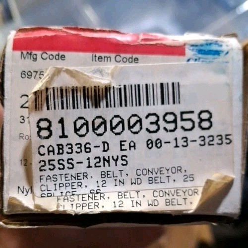 Flexco 25SS12NYS Clipper Size 25 12″ Carded Wire Hooks w/ Pins 316 SS Box/12