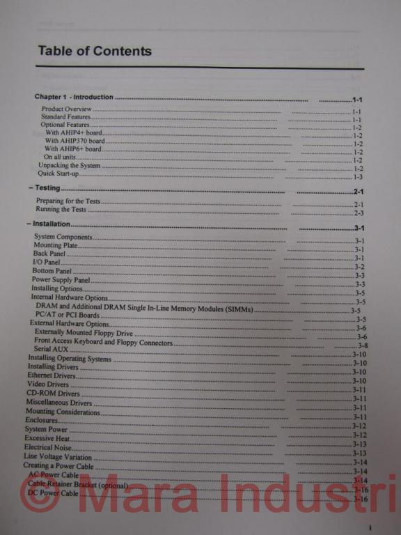 Xycom 124048-001(C) Manual 1500 Industrial PC/AT Computer
