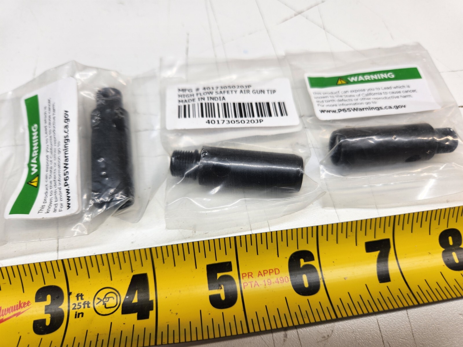 (3 Pack) Unbranded 4017305020JP High Flow Safety Nozzle Air Gun Tips Brand New