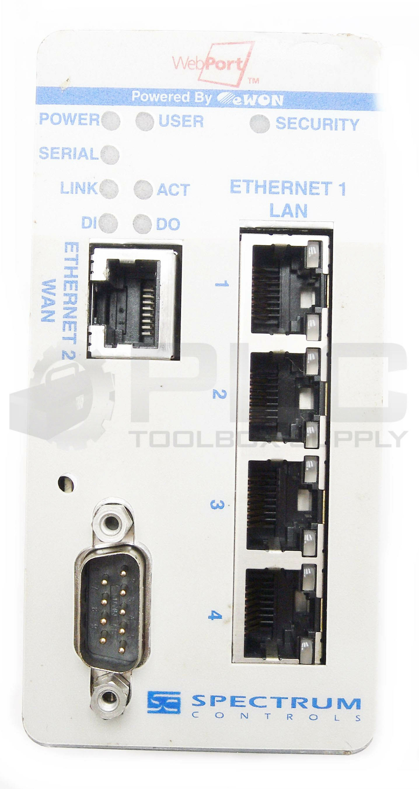 SPECTRUM CONTROLS WP25201 WEBPORT 2005 ETHERNET DOUBLEWIDE GATEWAY & ROUTER