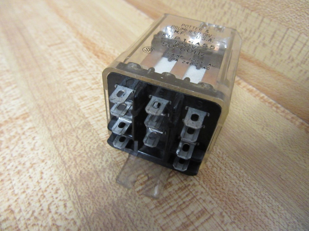 Potter & Brumfield KUP-14A55-120V AC Relay KUP-14A55-120VAC 1/4HP (Pack of 3)