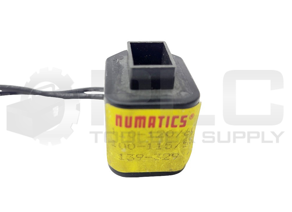 LOT OF 2 NUMATICS 139-329 SOLENOID AIR CONTROL VALVE 110-12/60HZ, 100-115/50HZ