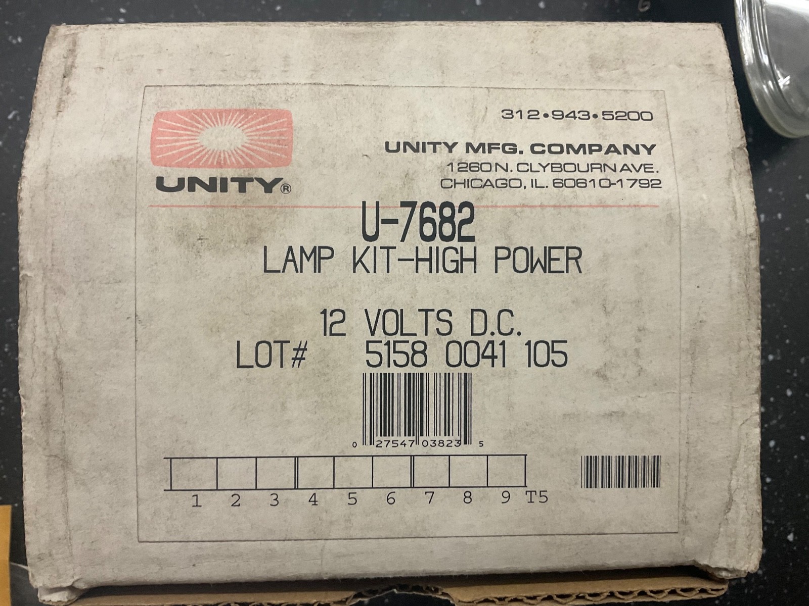 Unity U-7682 12V DC Spotlights/ replacement lamp