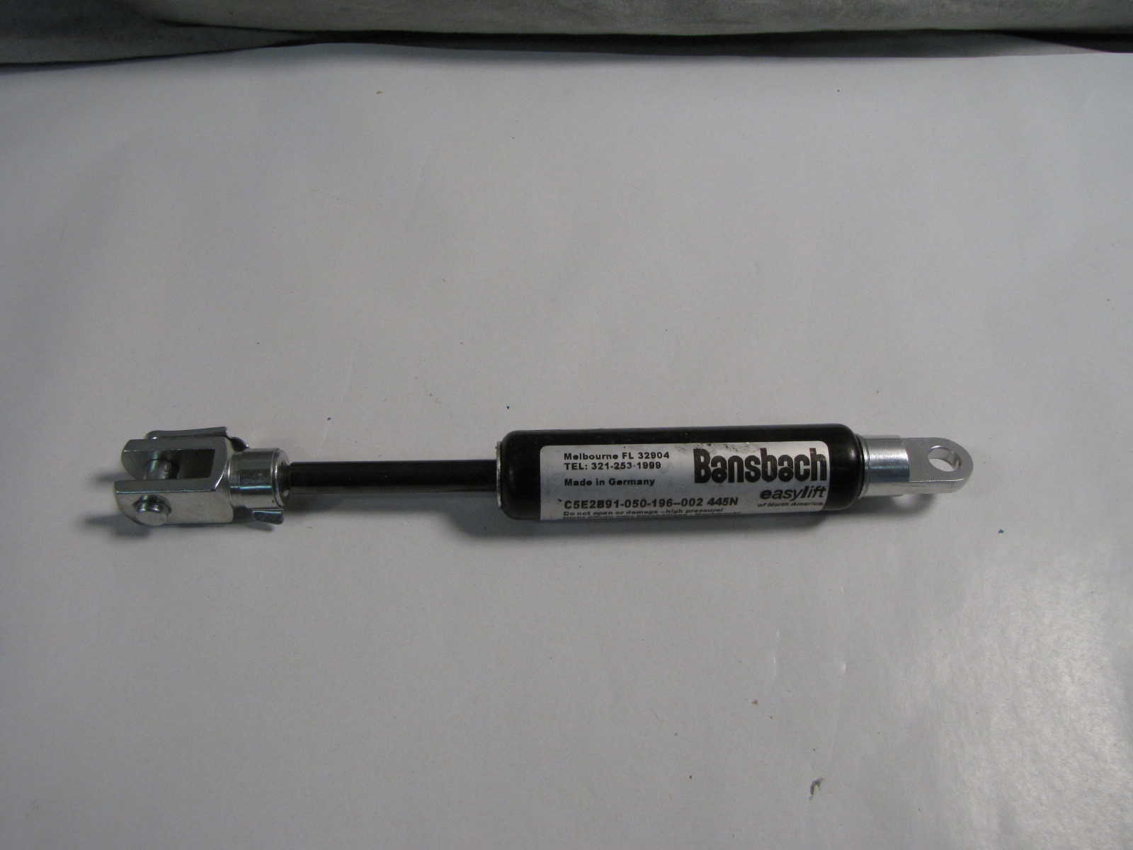 Bansbach C5E2B91-050-196-002 445N 100lbs Easylift Shock NEW