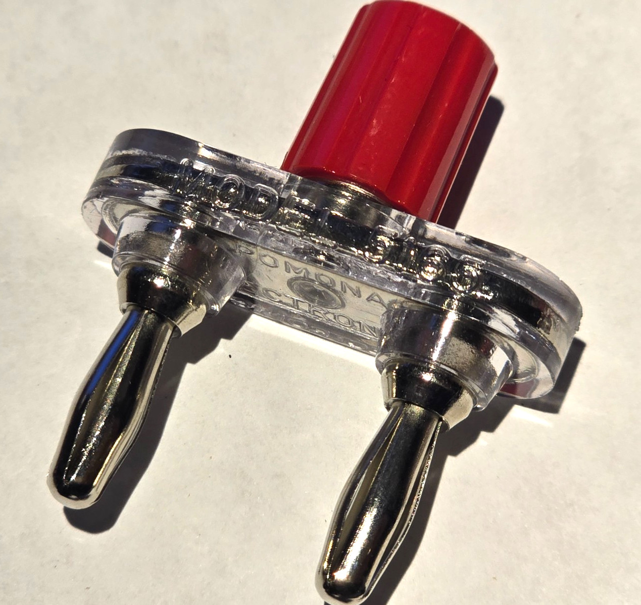 Lot of 5 – Pomona Model 5165 Double Banana Plug Shorting Bar With Binding Post