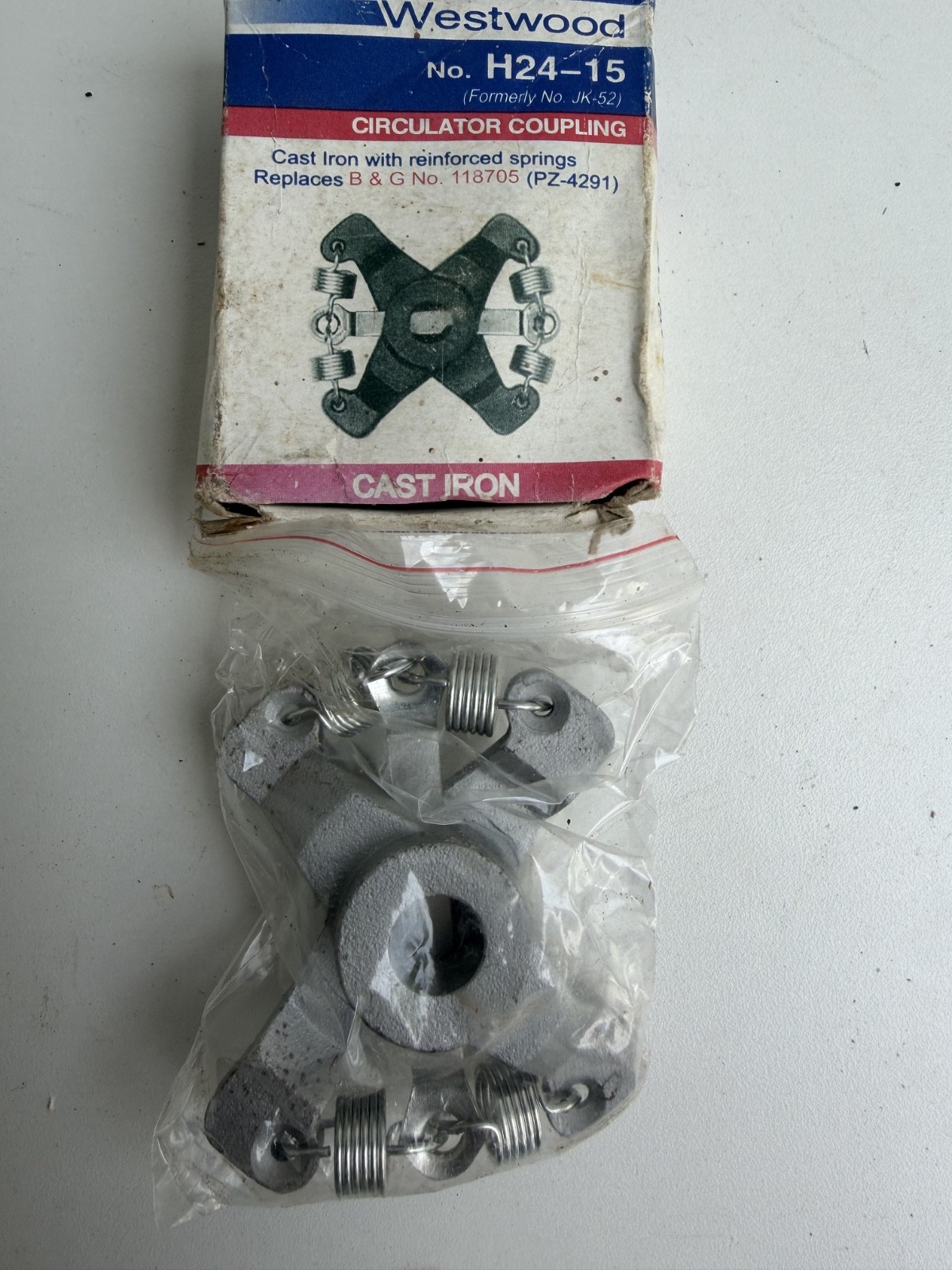 Westwood H24-15 Circulator Coupling Replaces Bell & Gossett B&G 118705 PZ-4291