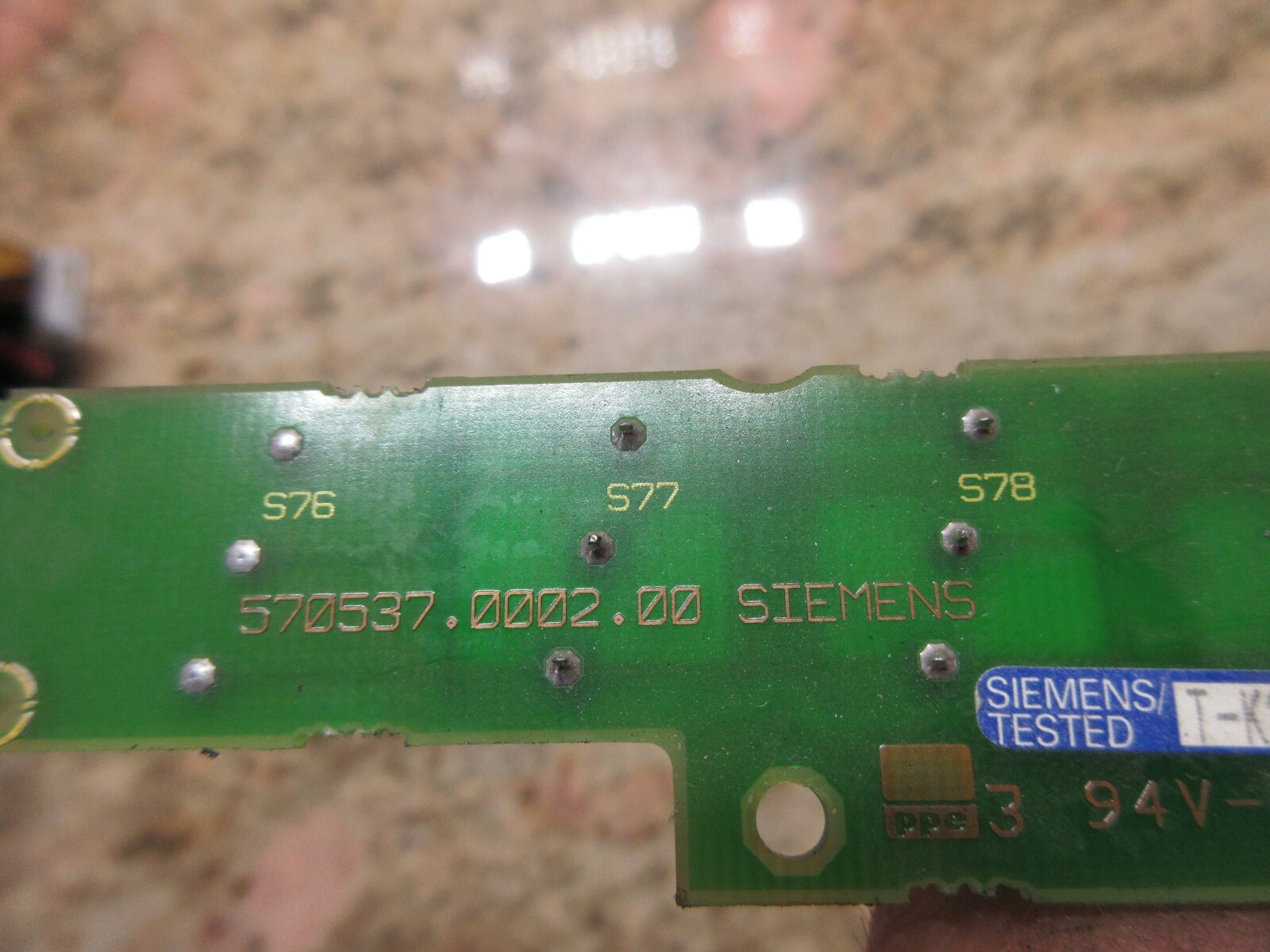 SIEMENS CIRCUIT BOARD 570537.9101.00 T-K2545 94V-0 570537.0002.00