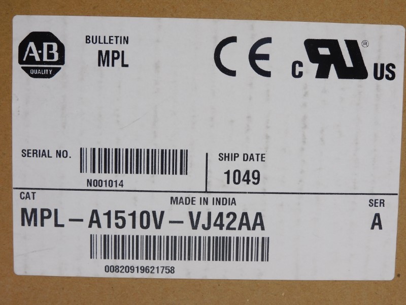 INDUSTRIAL SPARE PART MPL-A1510V-VJ42AA SER. A 230V 1.05A NSMP