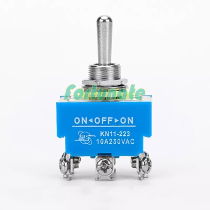 Qty:2 New KN11-223 6-pin 3-speed 10A toggle switch