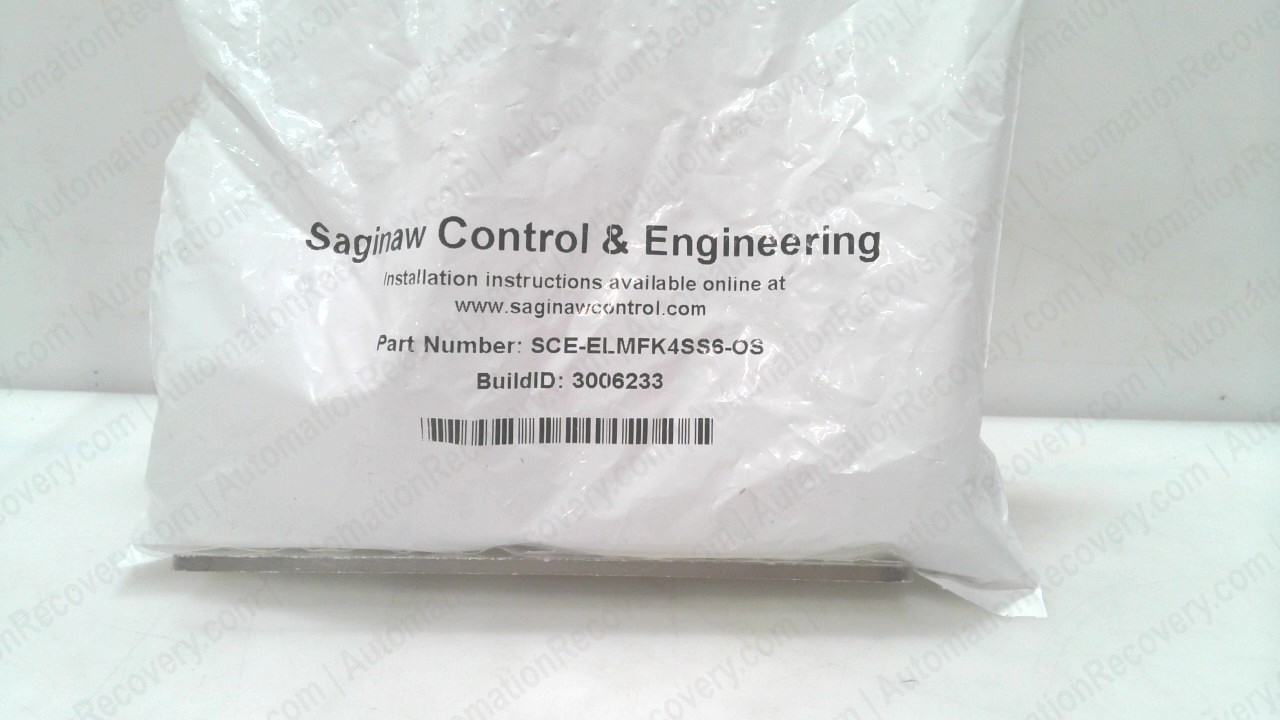 SAGINAW CONTROL AND ENGINEERING SCE-ELMFK4SS6-OS MOUNTING FOOT KIT, NEW #348067
