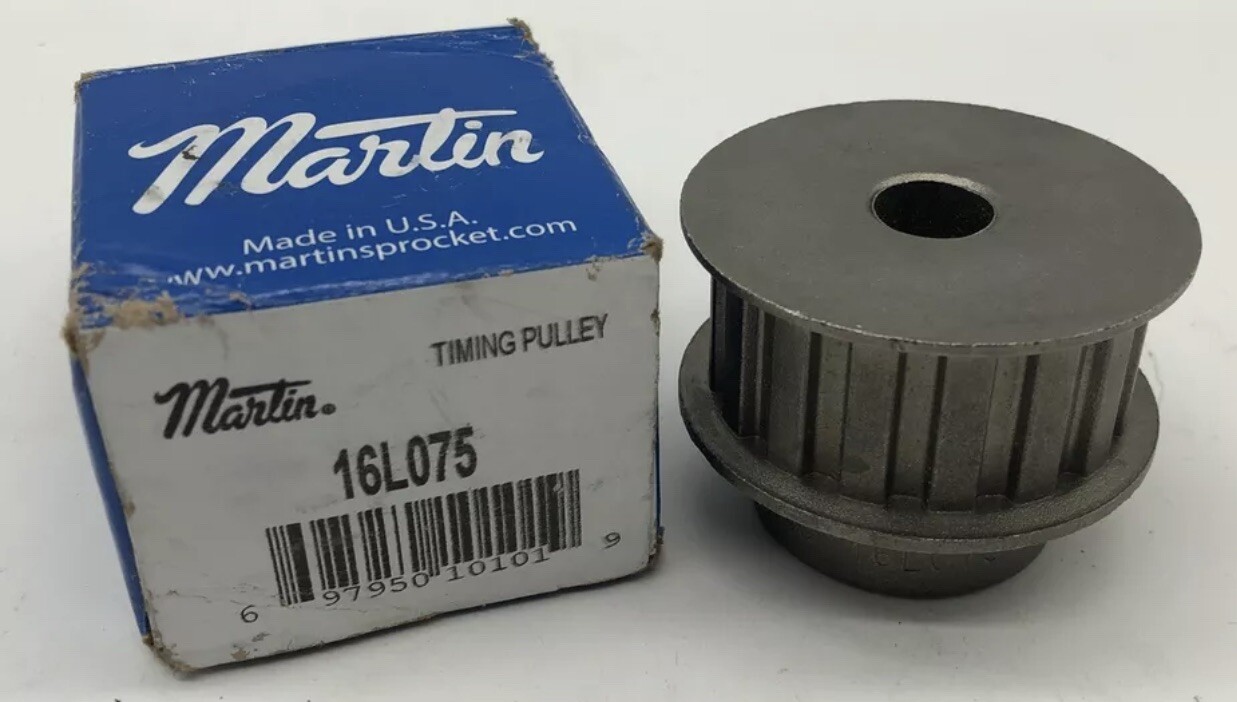 (2) GENUINE MARTIN 16L075 TIMING PULLEY 16 TOOTH 1/2″ BORE New In Box!! Lot