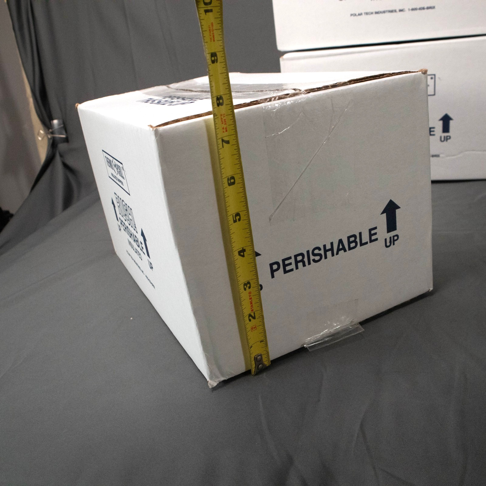 Polar Tech 13″ x 9.5″ x 7.75″ Thermo Chill Insulated Carton Foam Shipper 1 inch