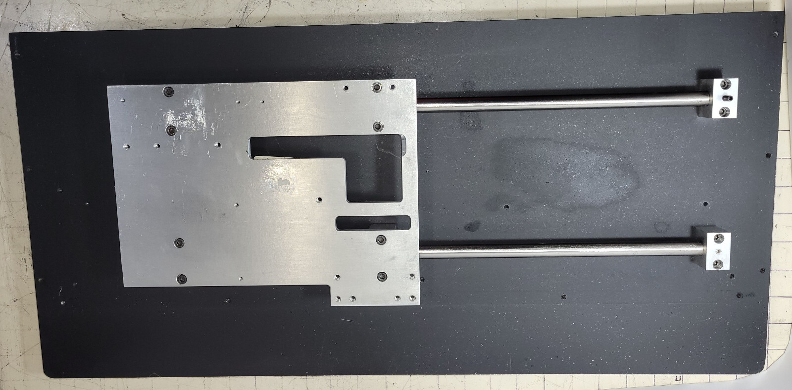 SLIDING SYSTEM ASSY, Travel round linear motion guide rail W/ 18 LBS solid alumi