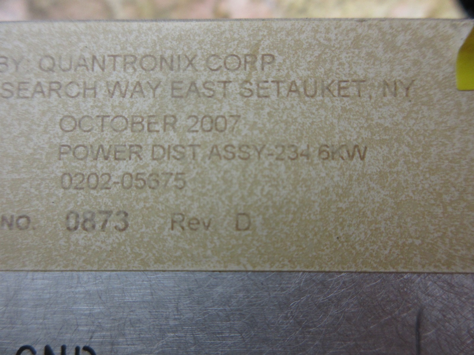 *SPECIAL PRICE* BAUBLYS LASER QUANTRONIX POWER DIST ASSY-234 6KW 0202-05675 224