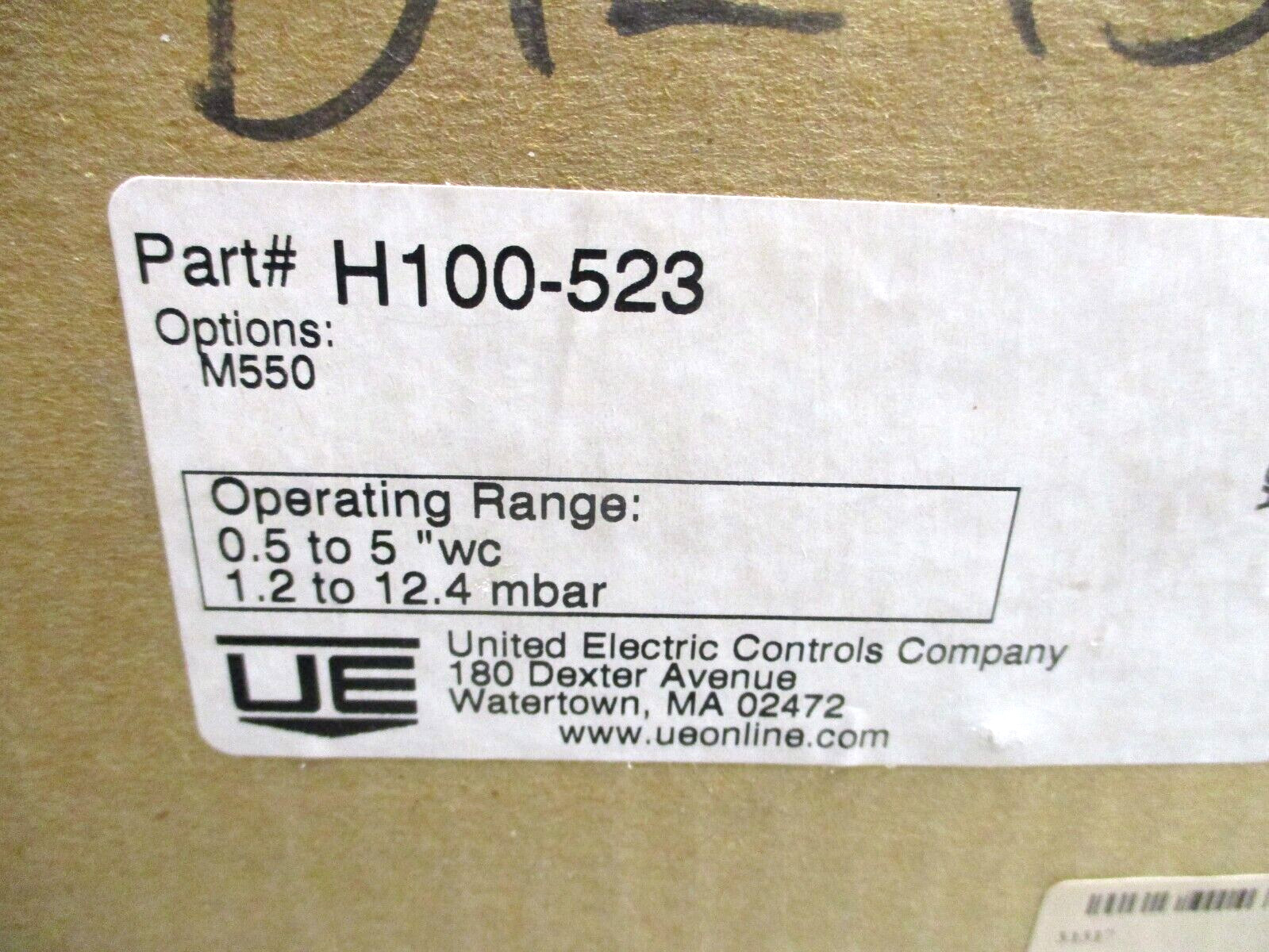 UNITED ELECTRIC CONTROLS , H100-523 , SWITCH-TRANSMITTER