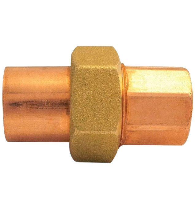 NIBCO 633-W 3/4 Inch Sweat Wrot Copper Union Lead Free