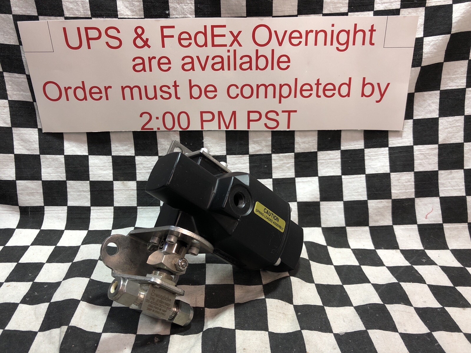 SWAGELOK Pneumatic Spring Return Actuator, SS-42GS4-SC11-31C, MS-131-SR #1649Q8