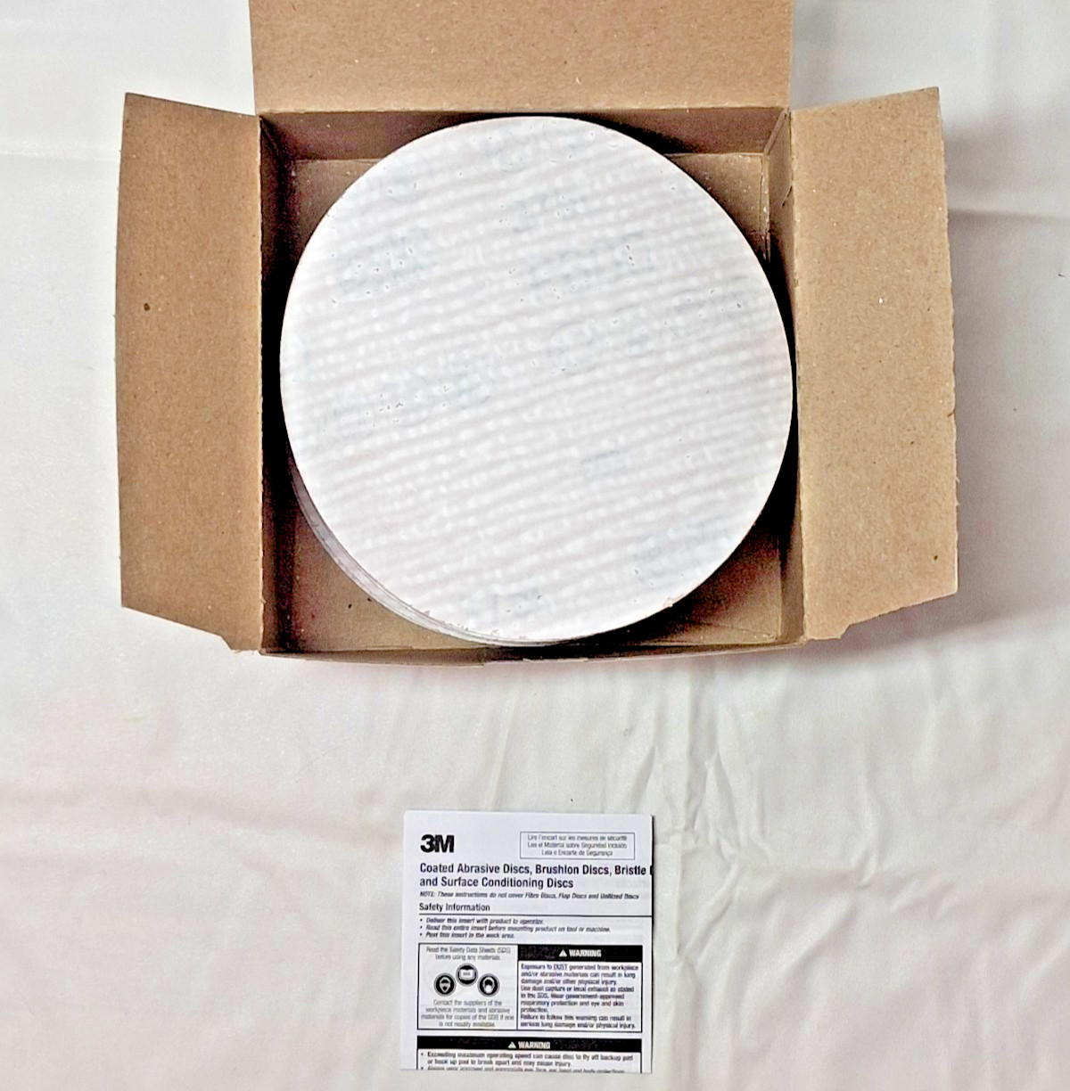 3M Aluminum Oxide Coated Hook & Loop Discs 5″ Dia 600 Grit QTY50 7000045381