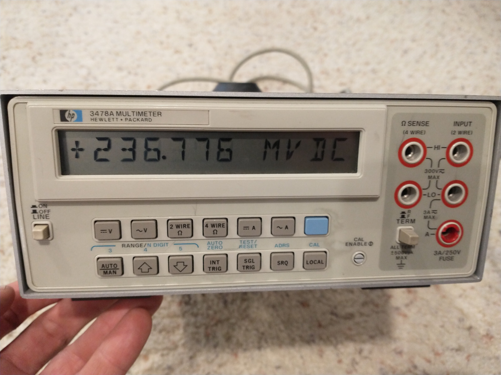 HP Hewlett Packard 3478A multimeter