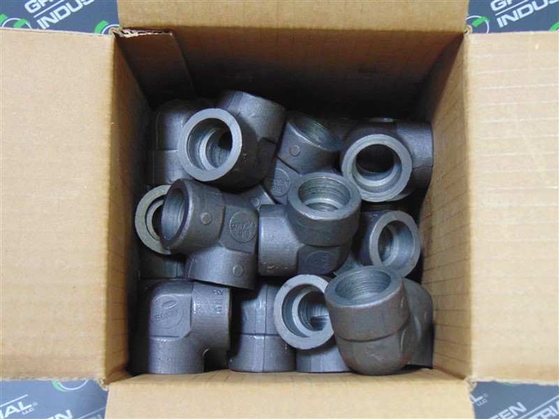 NEW Box of 25 Capitol MFG 90 FS 3M SW ELL Forged Steel 3/4″ Elbow Pipe Fittings