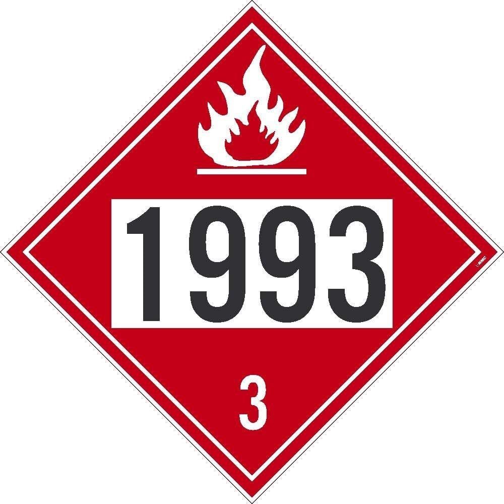 NMC DL40BP10 1993 Placard Pack of 10] 10.75 in. x 10.75 in. Diamond Pressure