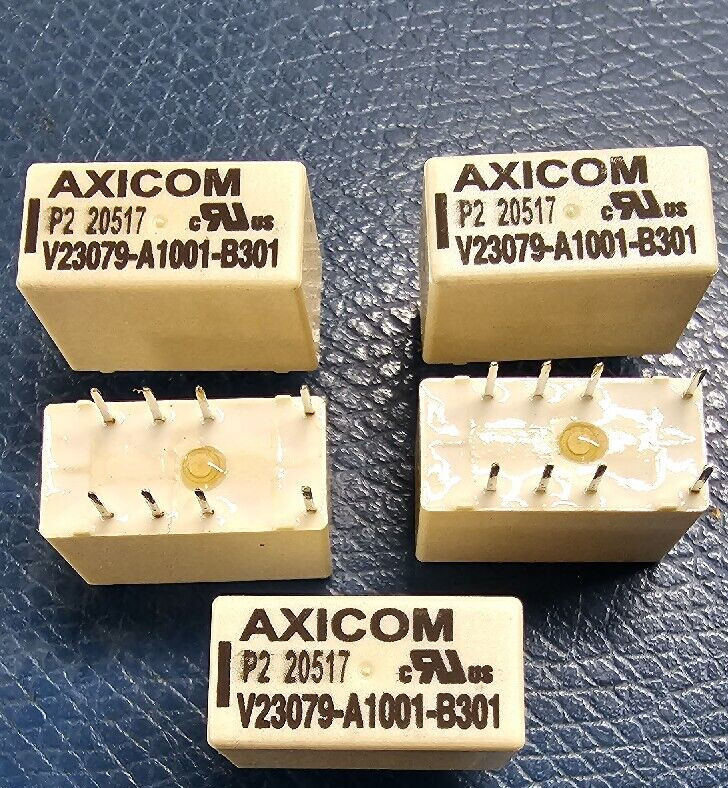 20 – Relay 5Vdc DPDT Through Hole Axicom V23079-A1001-B301 *US SELLER FREE SHIP