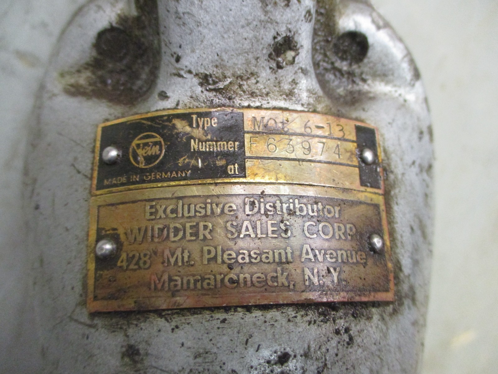 Fein Type MOT 6-13 F63974 Type MOT 6-18 7340 1.45m^3/min 60mm 336/min 53489DN
