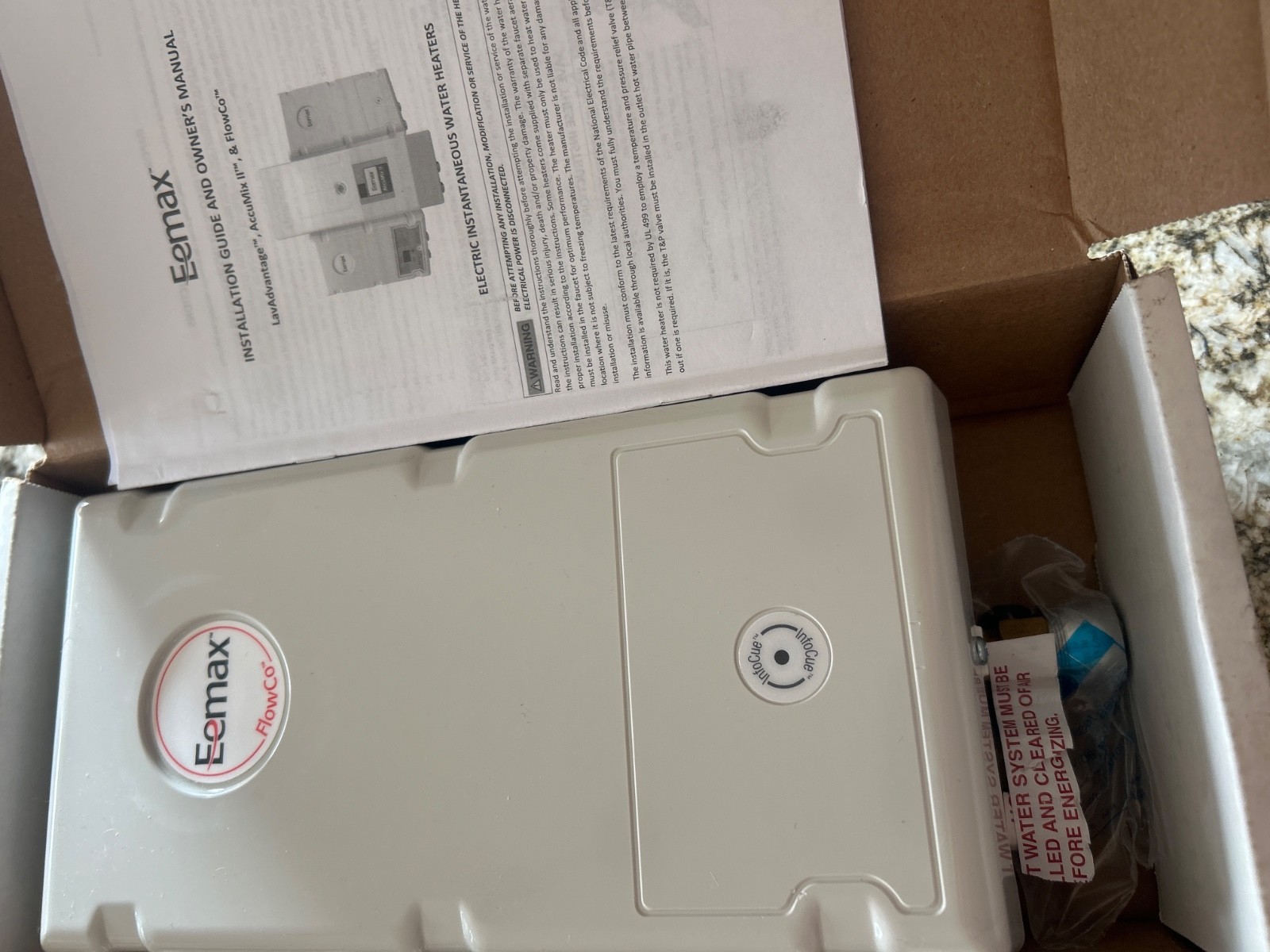 Eemax SPEX4277 FlowCo Tankless Point of Use Water Heater 4.1 kW 277V .04 gpm