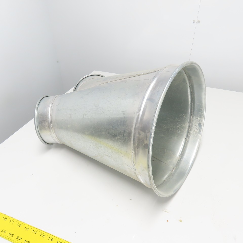 Nordfab Style Y Galvanized Duct 14-3/4″ OD x (2)7-1/2″ OD Rolled Edge 22″ OAL