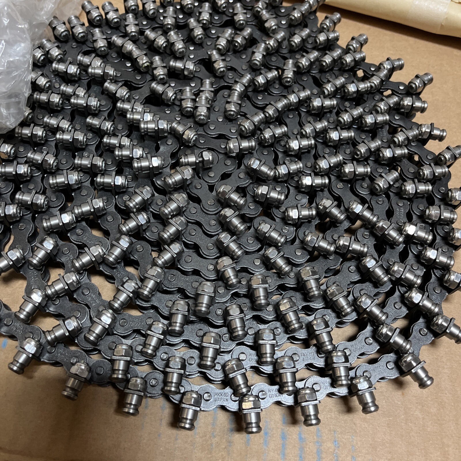 New Qty 2 Ackley Machine HKK40 Chain Single Lug 183 Bars QR O-ring 99220-00151