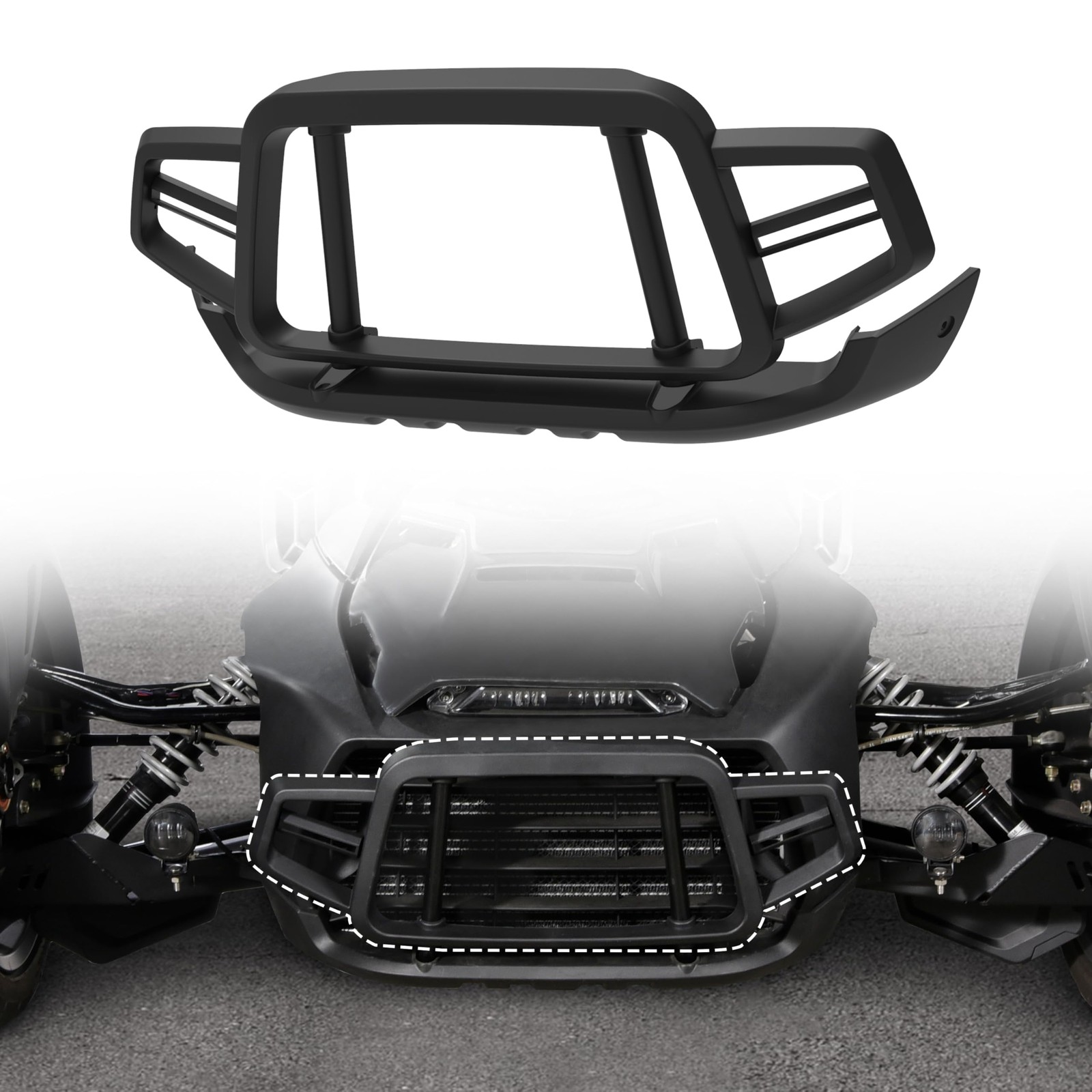 Front Bumper Guard Kit for Can Am Ryker 600 900 Sport & Rally Edition All Mod…