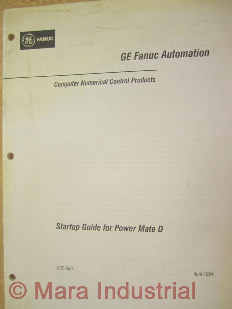 Fanuc GFK-1027 Startup Manual GFK1027