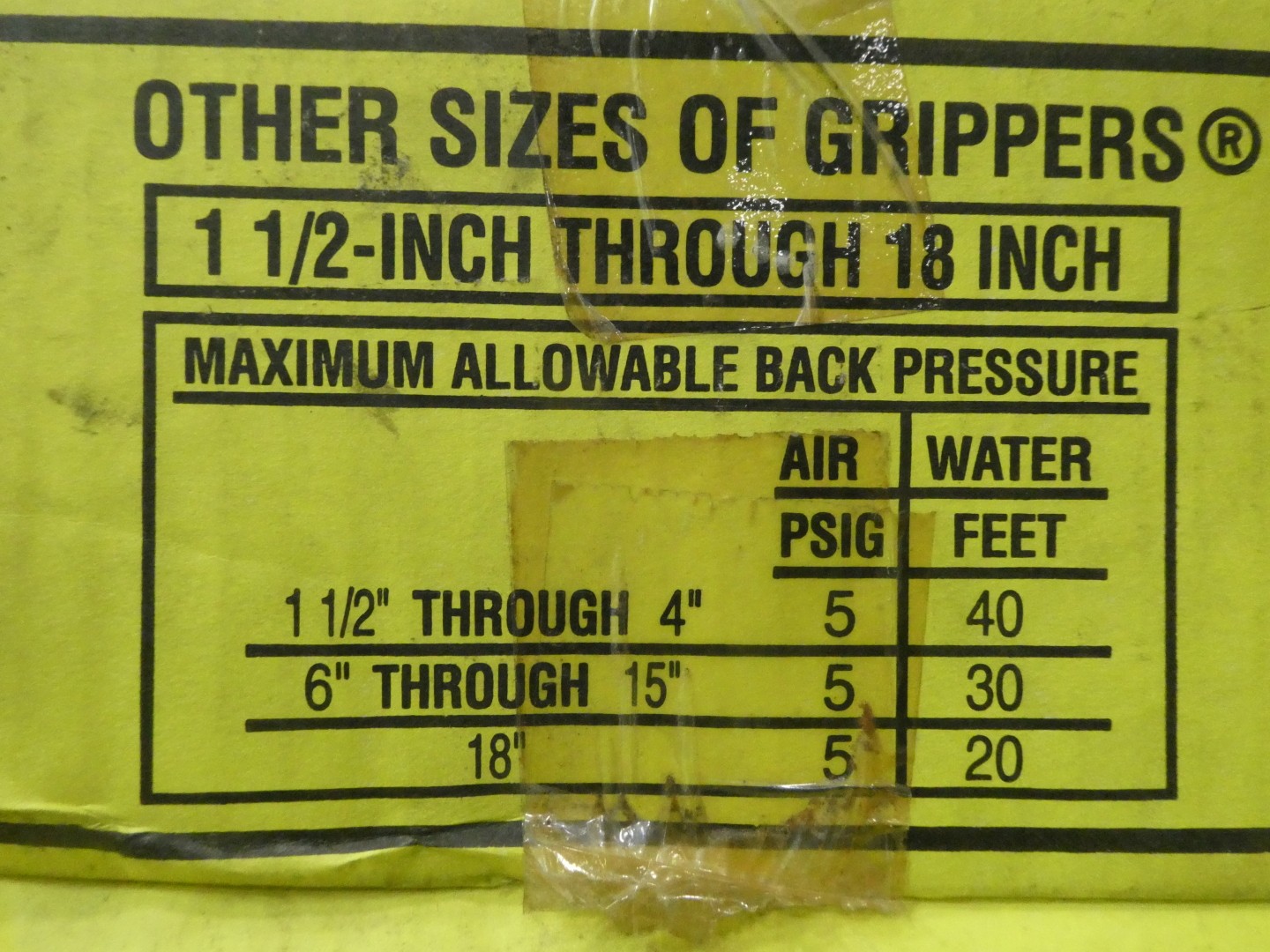 Cherne 270-270 Gripper Plug 8in