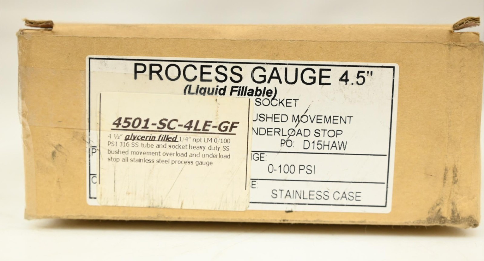 Process Gauge 4-1/2″ 4501-SC-4LE-GF