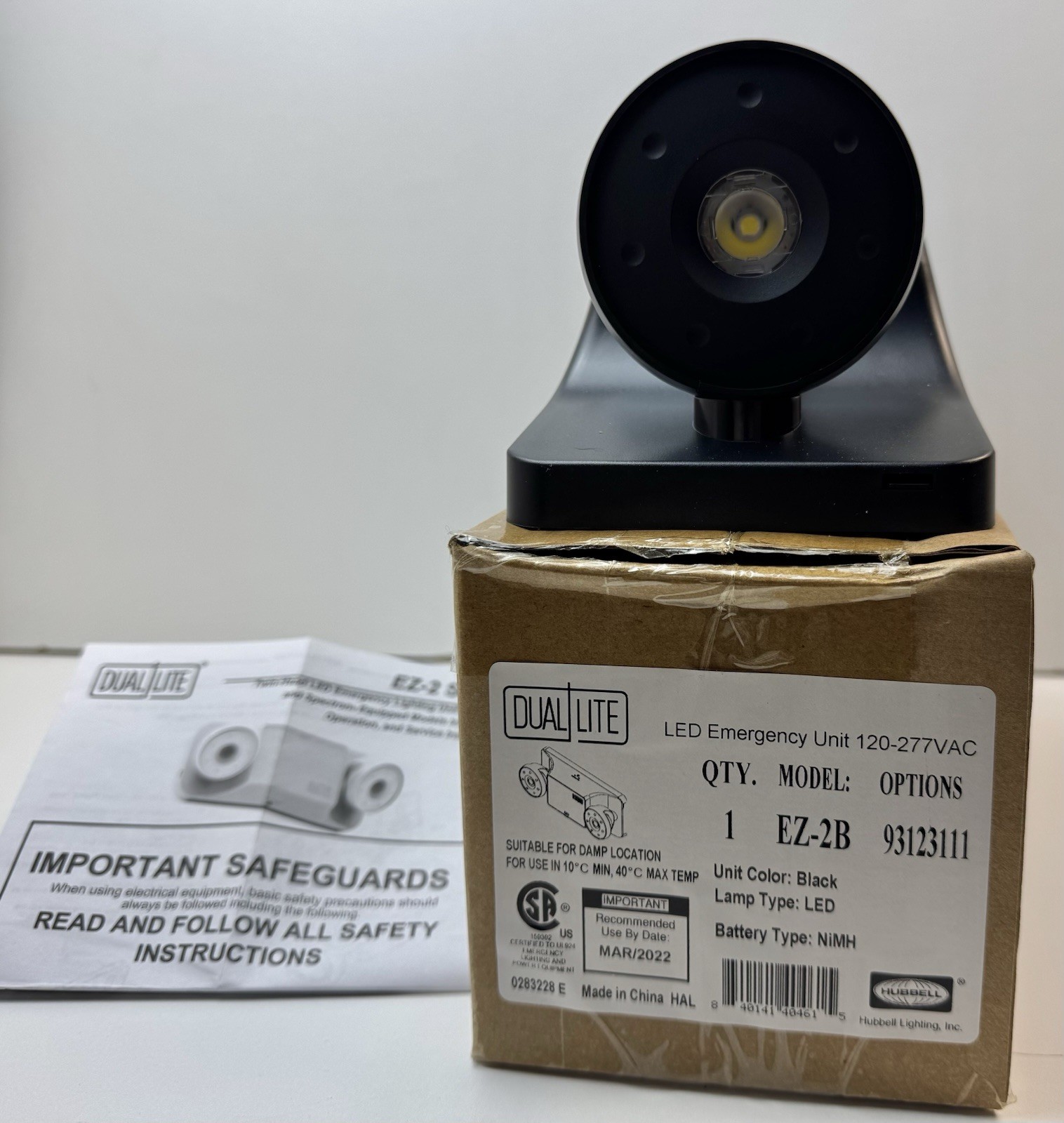 NEW! Dual-Lite EZ-2B / EZ-2 LED Emergency Unit 120-277VAC *FREE & FAST SHIPPING*