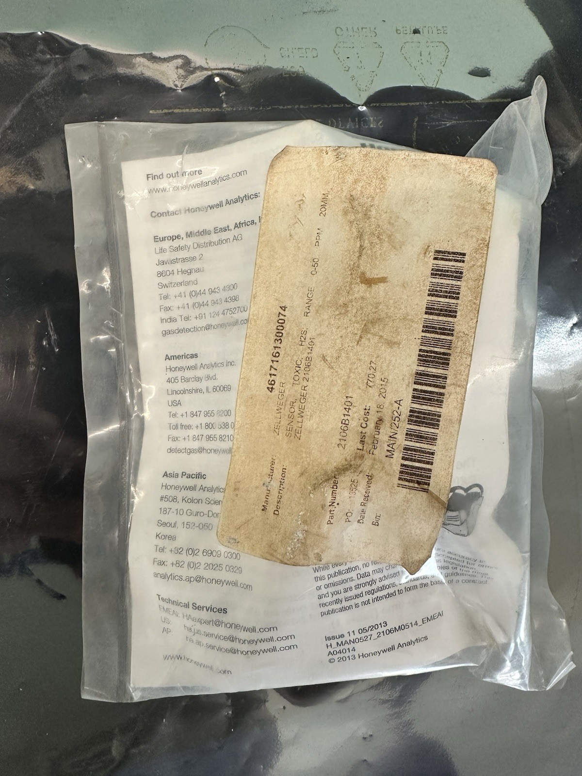 HONEYWELL 2106B1401 GAS SENSOR Fast Shipping