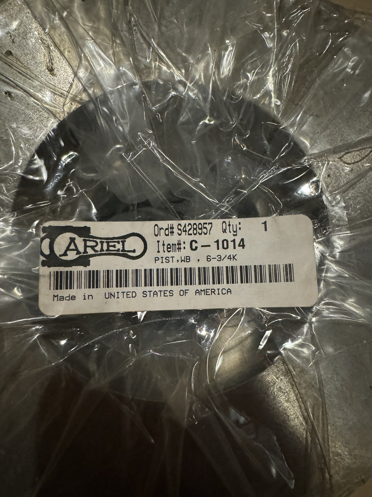 Ariel C-1014 / A-11485 PIST,WB , 6-3/4K OEM Piston Compressor MSRP $2173